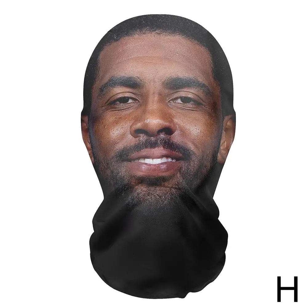 3D Mask Balaclava Hat Facial Performance Parody Prank Headgear Seamless Kanye Face Mask Celebrity Face Hip Hop Hood