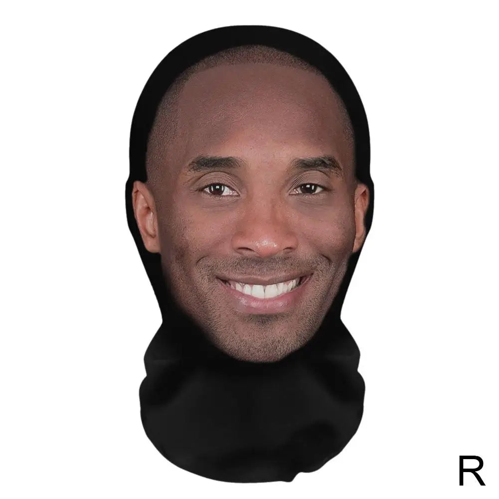 3D Mask Balaclava Hat Facial Performance Parody Prank Headgear Seamless Kanye Face Mask Celebrity Face Hip Hop Hood