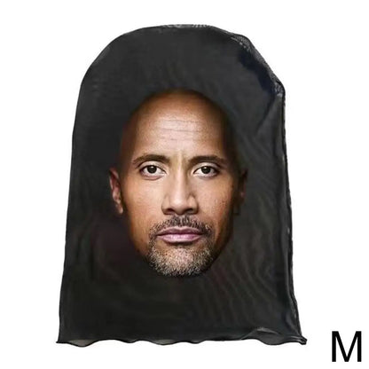 3D Mask Balaclava Hat Facial Performance Parody Prank Headgear Seamless Kanye Face Mask Celebrity Face Hip Hop Hood