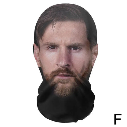3D Mask Balaclava Hat Facial Performance Parody Prank Headgear Seamless Kanye Face Mask Celebrity Face Hip Hop Hood